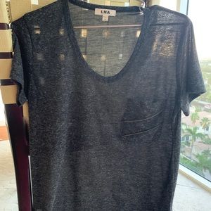 Gray, pocket design top